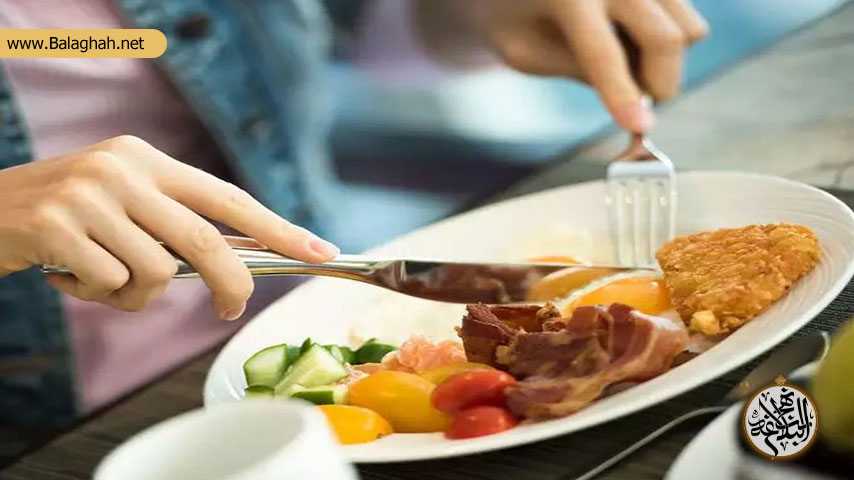 کم خوری و اعتدال غذایی در خطبه متقین